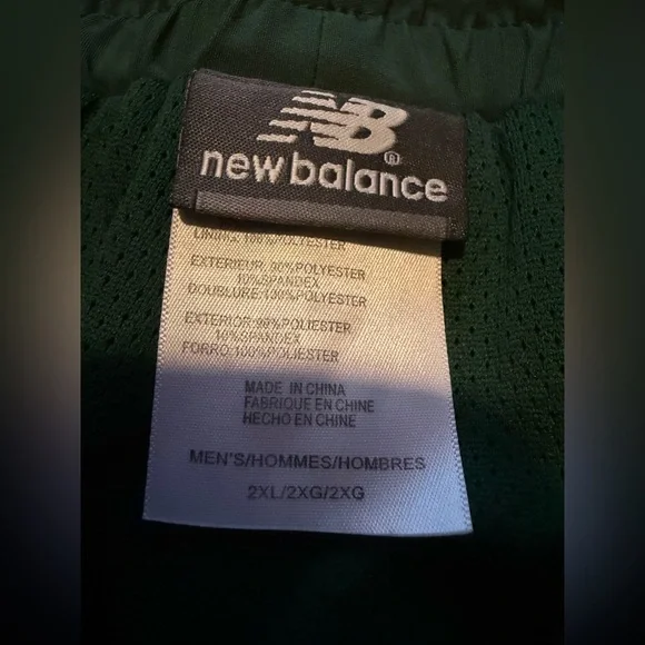 New Balance Men's Dark Green Pants - Picture 6 of 6